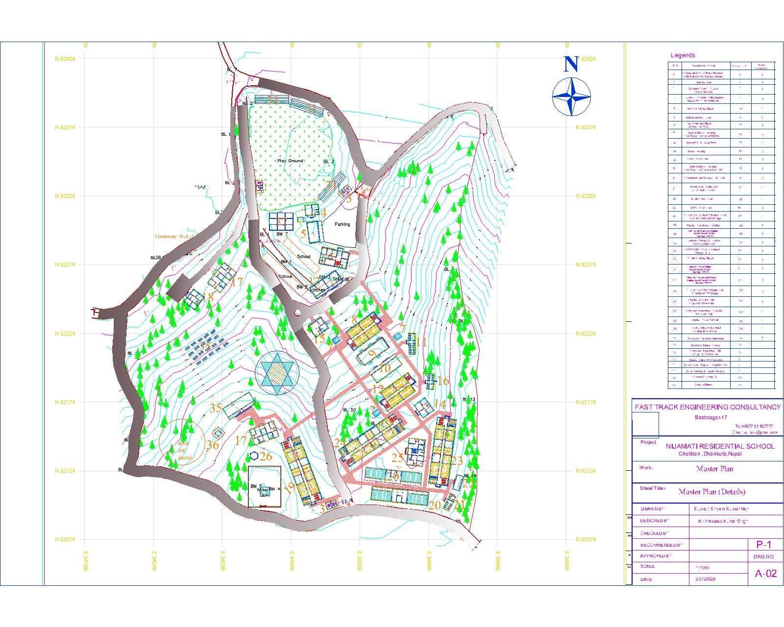 Site mapping drawing